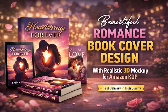 Design a professional book cover with 3d mockup for amazon kdp by Queen ...