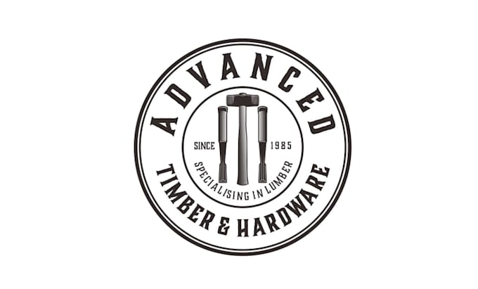 create the professional logo for advanced timber hardware