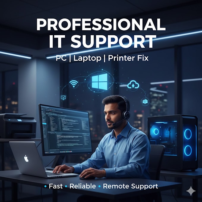 install fix and troubleshoot PC laptop andprinter issues