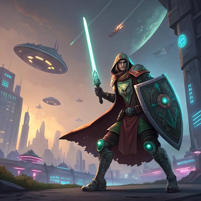 draw your dungeon and dragons or sci fi character
