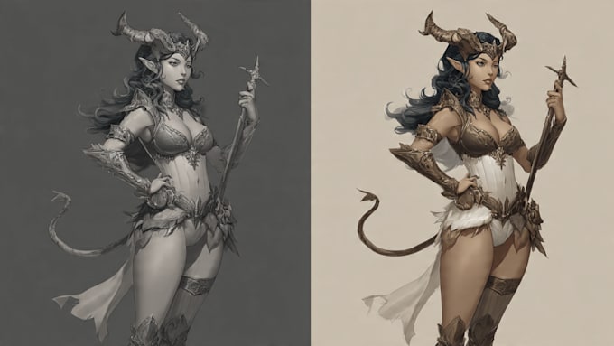 paint a realistic conceptual or fantasy digital portrait