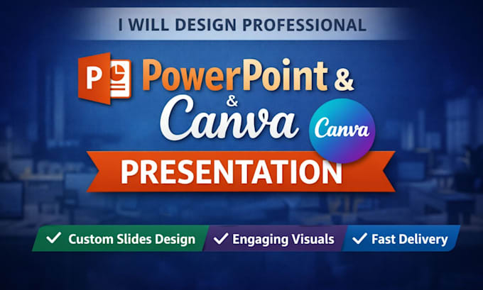 design professional using powerpoint and canva presentation