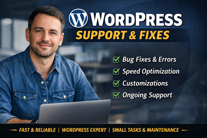 expertly fix, customize and support your wordpress website