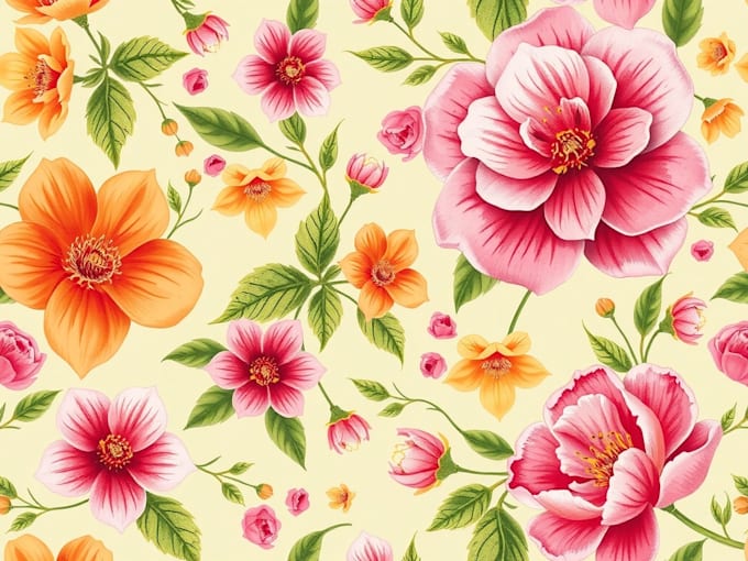 design floral seamless patterns and textile for fabric print