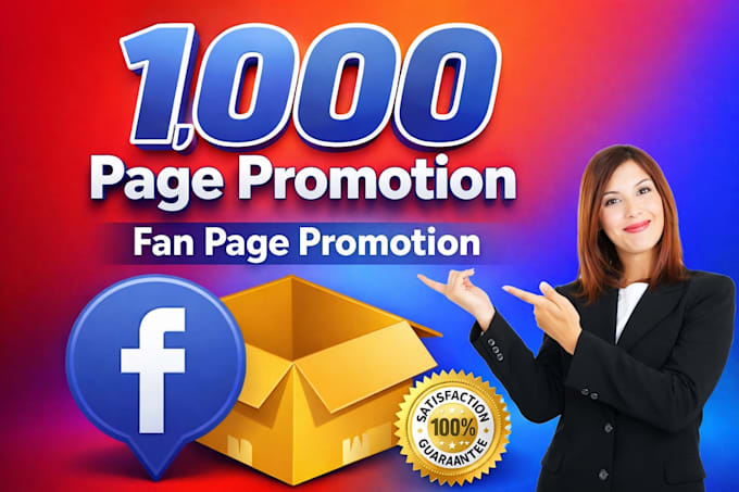 promote your facebook page with 1000 real followers
