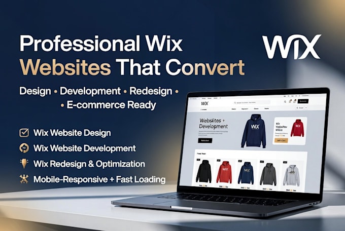 build wix website wix website development wix online store blog design redesign