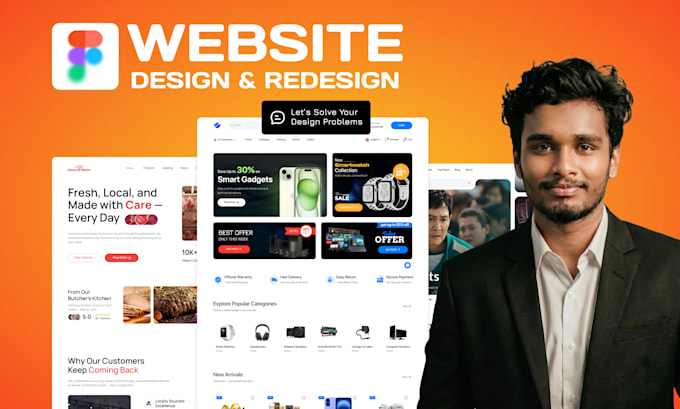 figma website design, website UI UX, website mockup