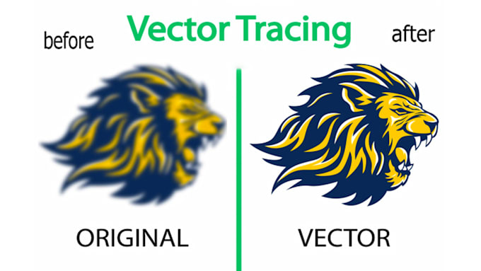 manually trace your logo into ai, eps, svg and PDF