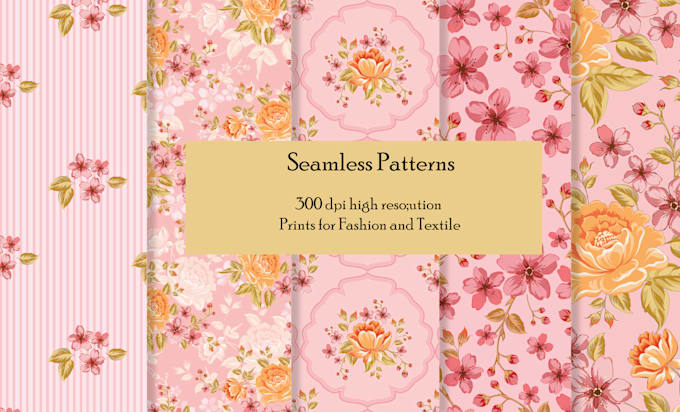design seamless patterns for textile prints
