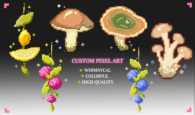draw pixel loot, icons or characters