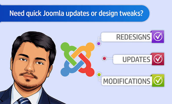 update, redesign, and customize your joomla website