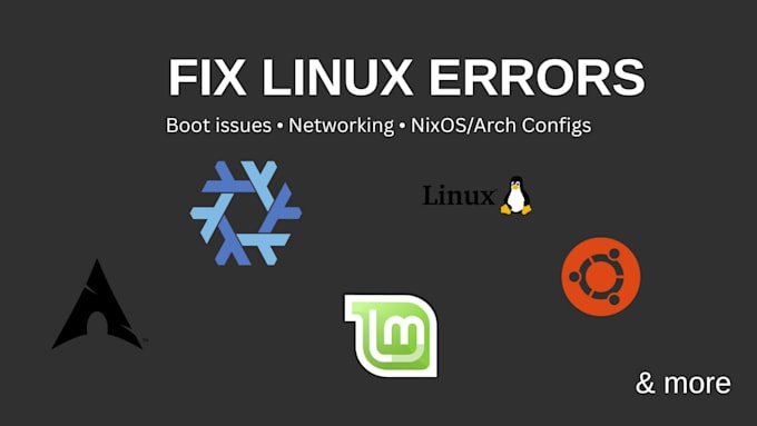 fix linux issues, errors, crashes, and system problems