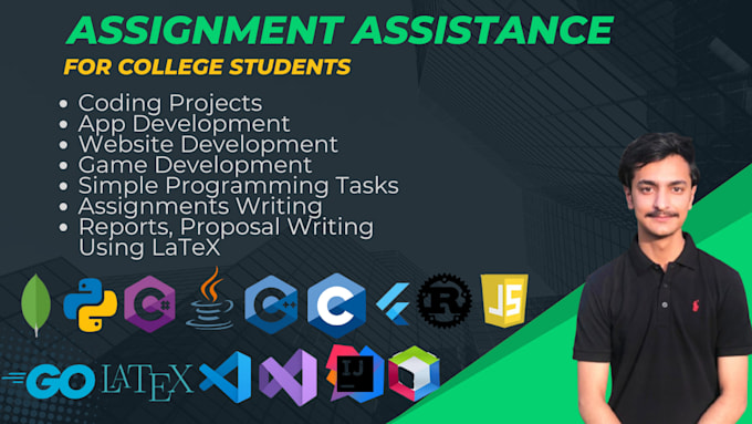 do coding projects, assignment, tasks, app development in cpp, python, java