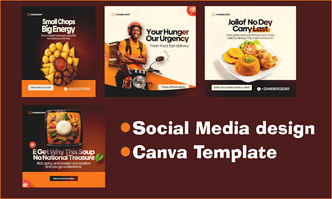 design stunning canva templates, instagram posts, facebook ads