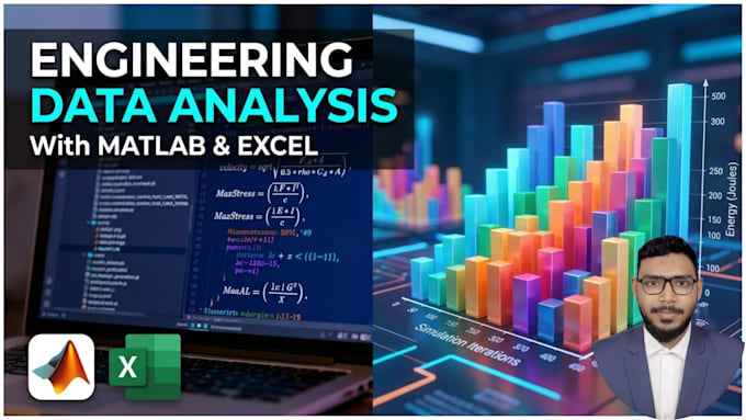 perform engineering data analysis, matlab coding, and excel data visualization