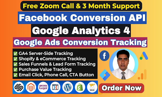 setup meta pixel, tiktok pixel, google ads, ga4 ecommerce, conversion tracking