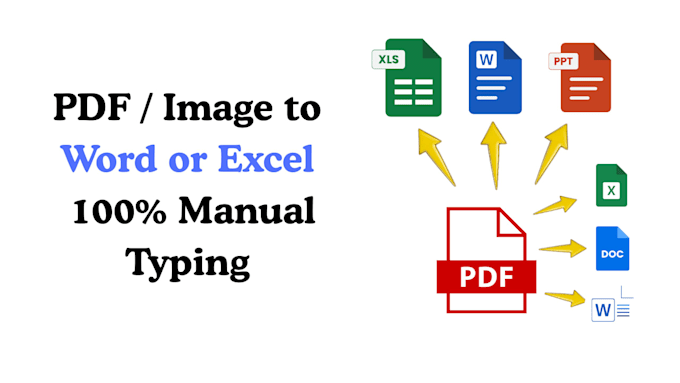 retype PDF or image to editable word or excel