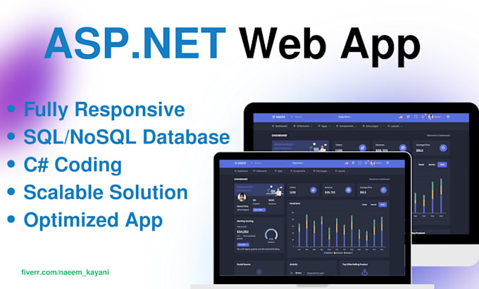 develop and maintain asp net core web app or rest API