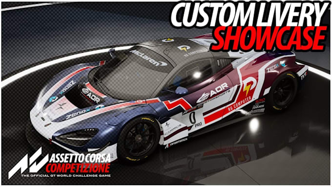 Design acc lmu and iracing custom livery by Tomasmitht | Fiverr