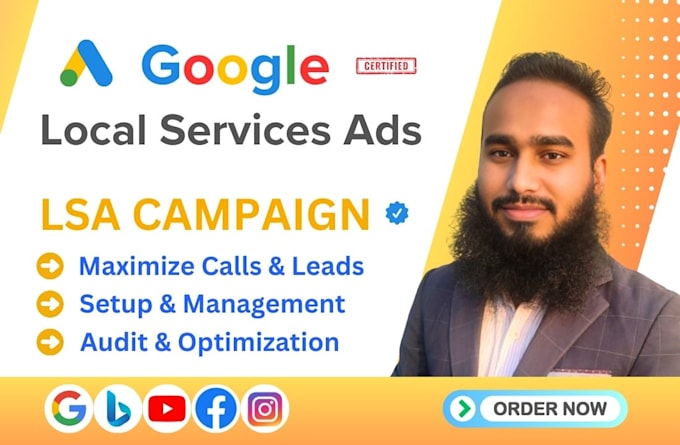 setup, manage and optimize google search ads for local services ads, lsa