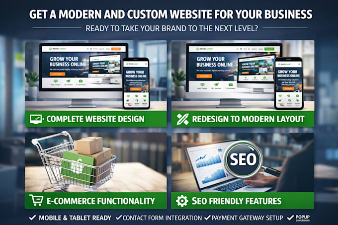 design or redesign a modern wordpress website with seo and mobile responsiveness
