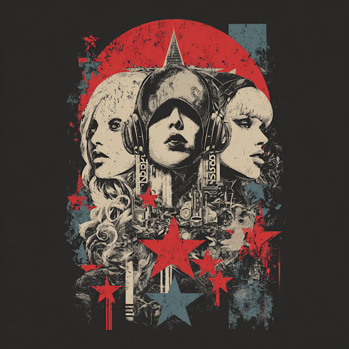 create unique vintage retro tshirt design
