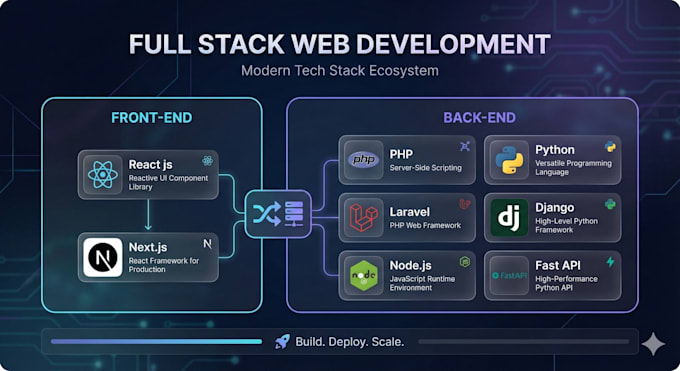Web app development node js next js php laravel ai software developer ...