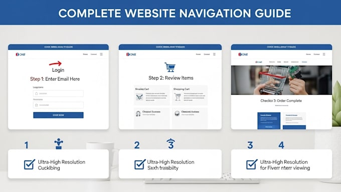 Write a clear website user guide and navigation manual for visitors by ...