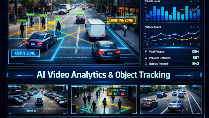 develop video processing, video analytics, object tracking system