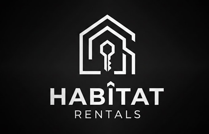 make modern awesome rental home logo