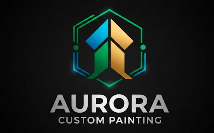 make an modern custom painting logo