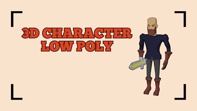 create and animate a lowpoly 3d character for your game