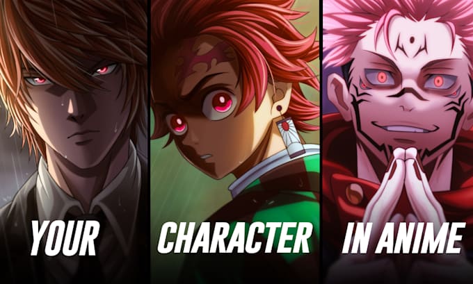 create custom anime or manga style character illustration