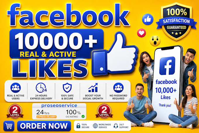 get 10,000 facebook page followers and like