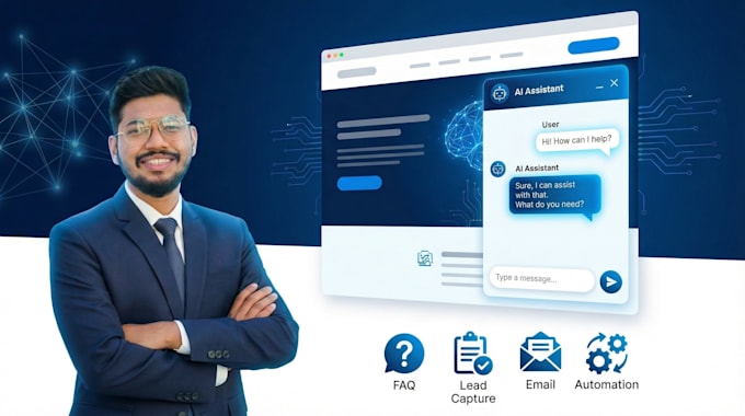 set up an ai chatbot for your website to answer faqs and capture leads