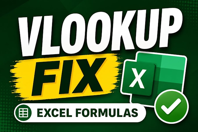 fix vlookup, if, index match and excel formula errors