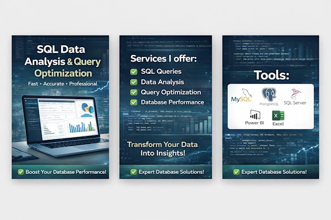 write sql queries, optimize databases, and analyze your data