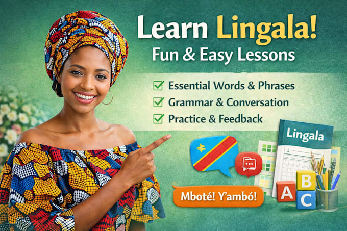 teach you lingala online with fun easy lessons