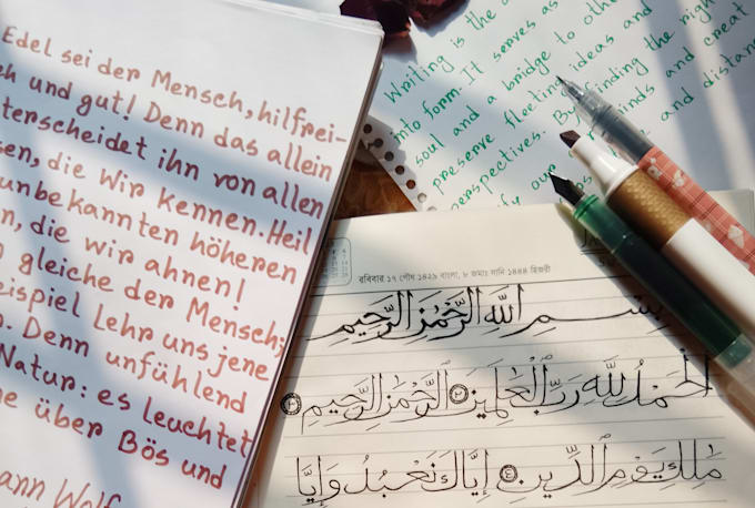 provide professional custom handwriting and calligraphy