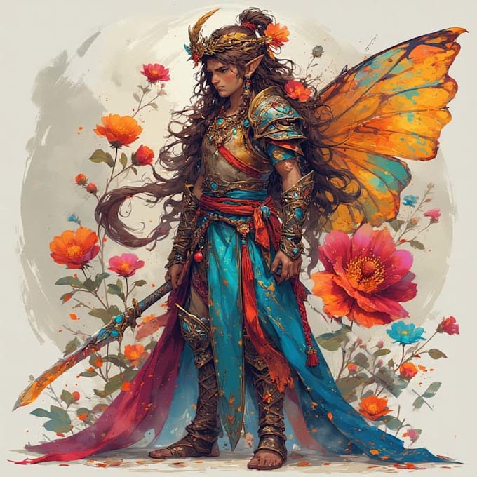 Do fantasy art character illustration in anime style by Gaaddise73 | Fiverr
