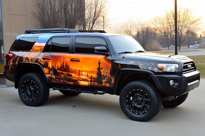 design professional vehicle wrap, car wrap, van wrap design