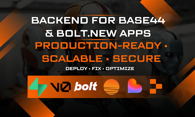build scalable backend for base44 and bolt new apps