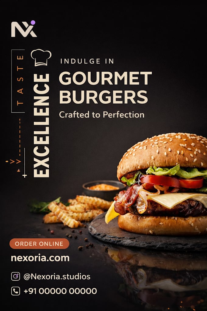 create professional food ad designs for brands