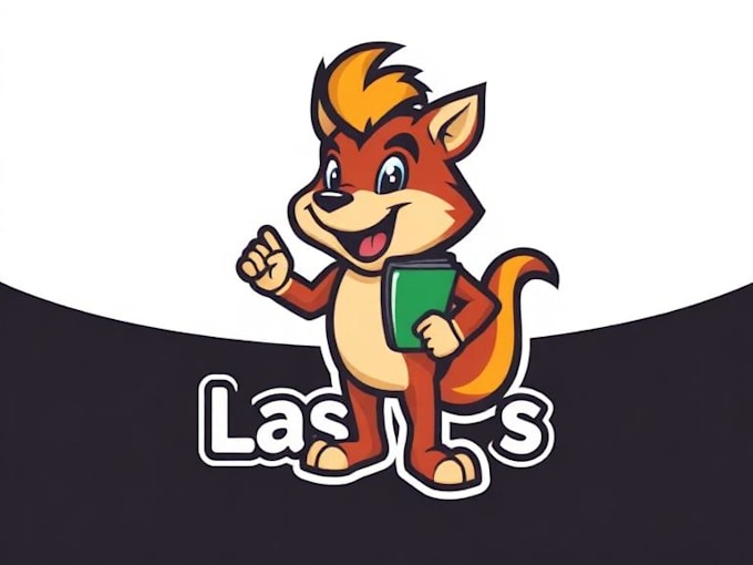 create a mascot premium education learning logo design