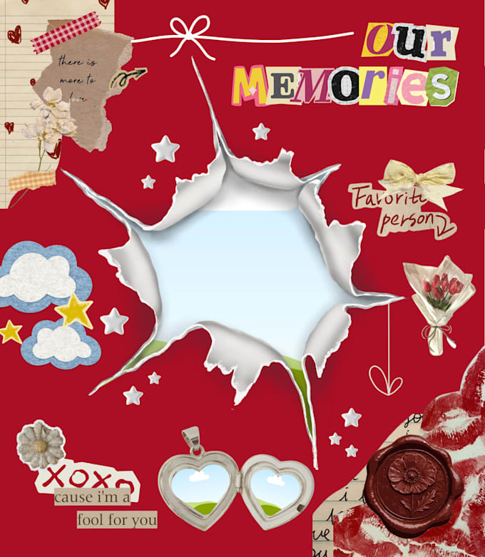 design a personalized our memories digital scrapbook