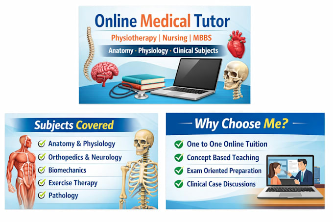 tutor physiotherapy, nursing, and mbbs students