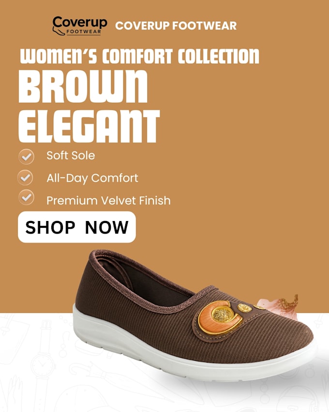 footwear product poster design