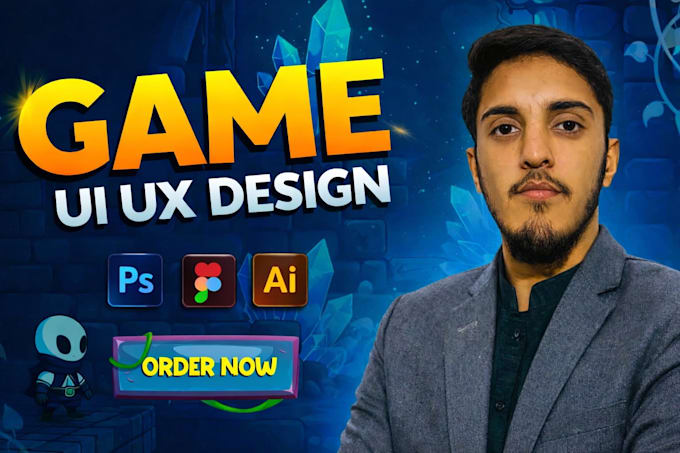 creat attractive game ui ux design from mobile games