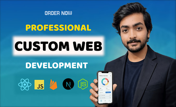 develop a modern react web app with firebase backend