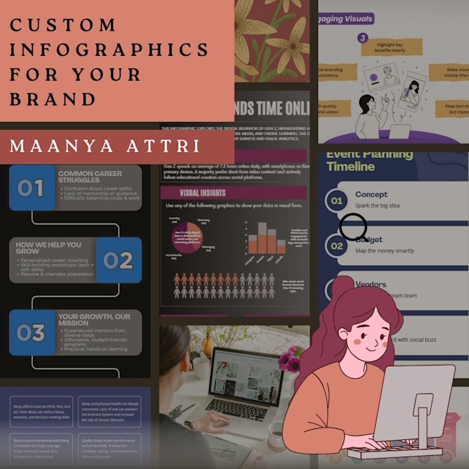 design clean and professional infographics using canva